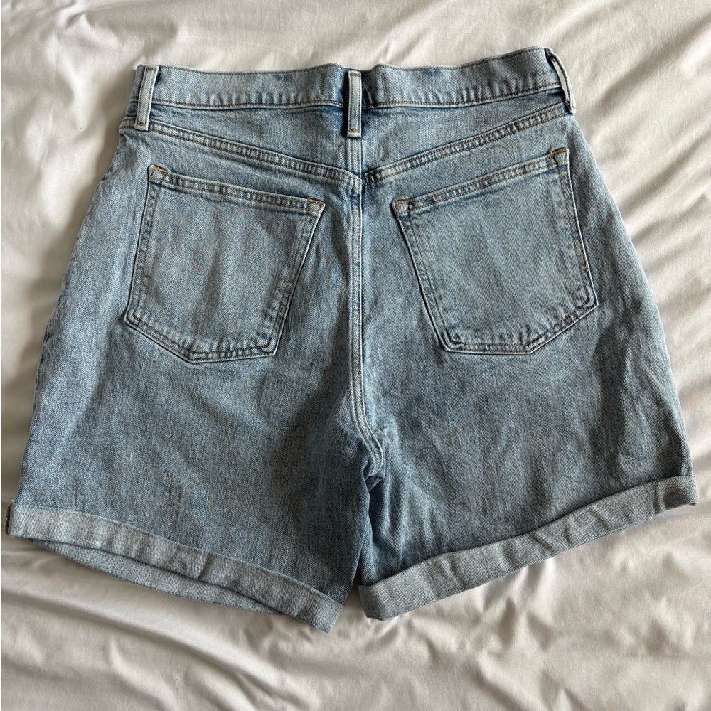 Abercrombie Women's Pleated Denim Shorts - Picture 2 of 2